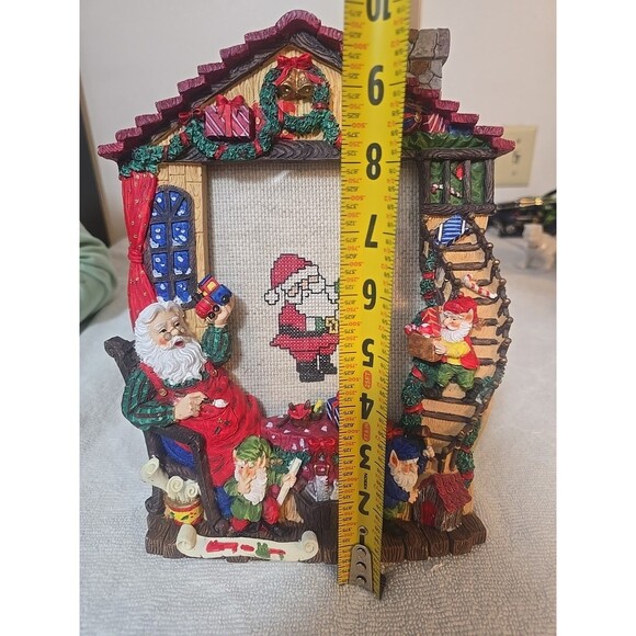 Christmas Framed Santa Needlepoint - Picture 2 of 6